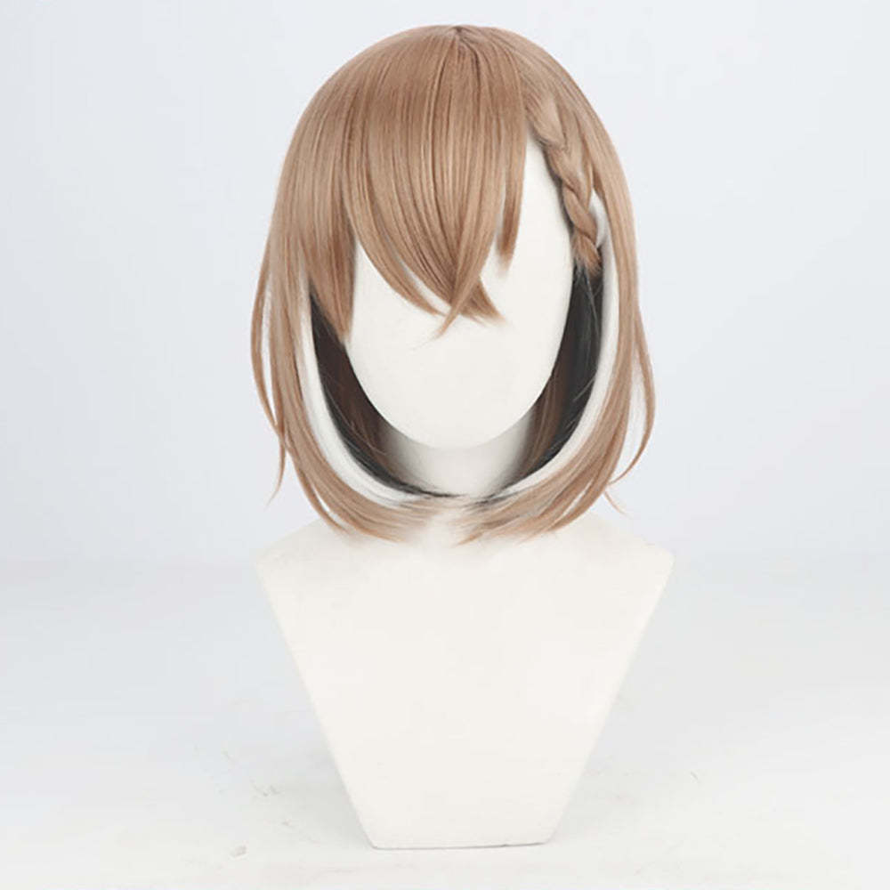 Virtual YouTuber Hololive Nanashi Mumei Brown Cosplay Wig