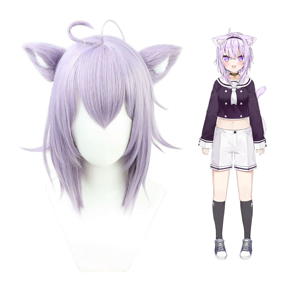 Virtual YouTuber Hololive Nekomata Okayu Purple Cosplay Wig-Cosplay Instrumentality Project