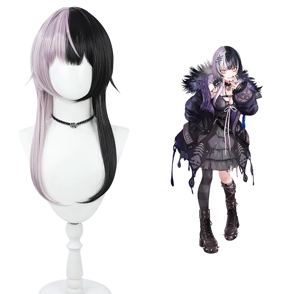 Virtual YouTuber Hololive Shiori Novella Black White Cosplay Wig-Cosplay Instrumentality Project