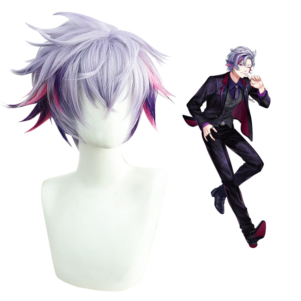 Virtual YouTuber NIJISANJI Fuwa Minato Purple Cosplay Wig-Cosplay Instrumentality Project