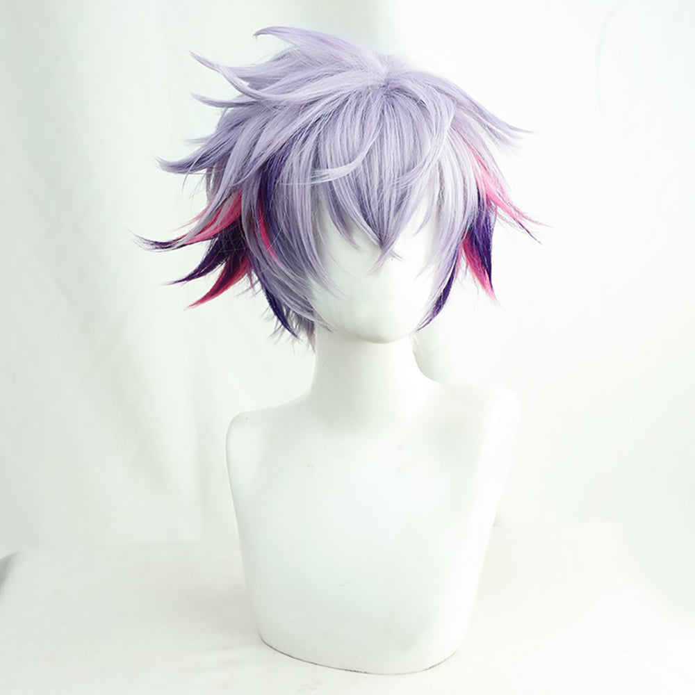 Virtual YouTuber NIJISANJI Fuwa Minato Purple Cosplay Wig-Cosplay Instrumentality Project