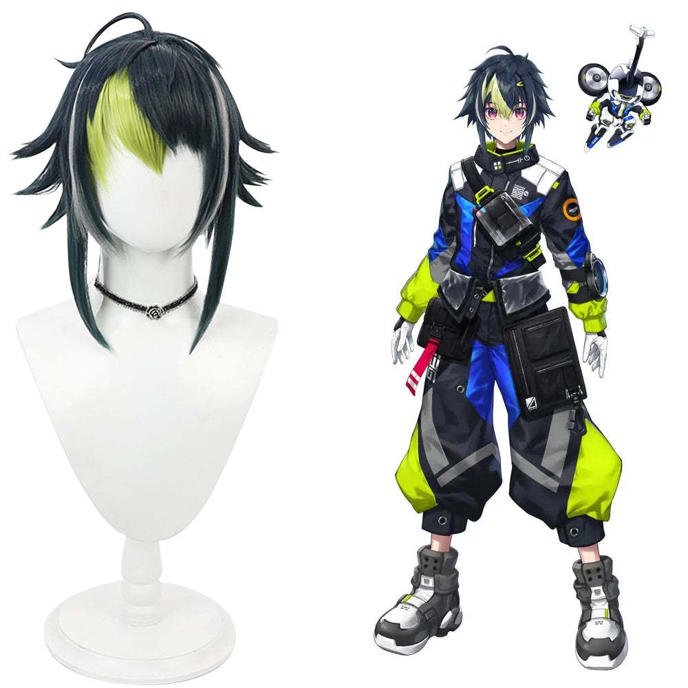 Virtual YouTuber NIJISANJI Inami Rai Blue Cosplay Wig-Cosplay Instrumentality Project