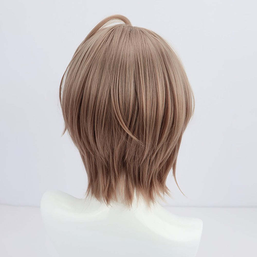Virtual YouTuber NIJISANJI Kagami Hayato Brown Cosplay Wig