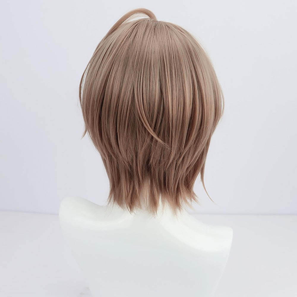 Virtual YouTuber NIJISANJI Kagami Hayato Brown Cosplay Wig