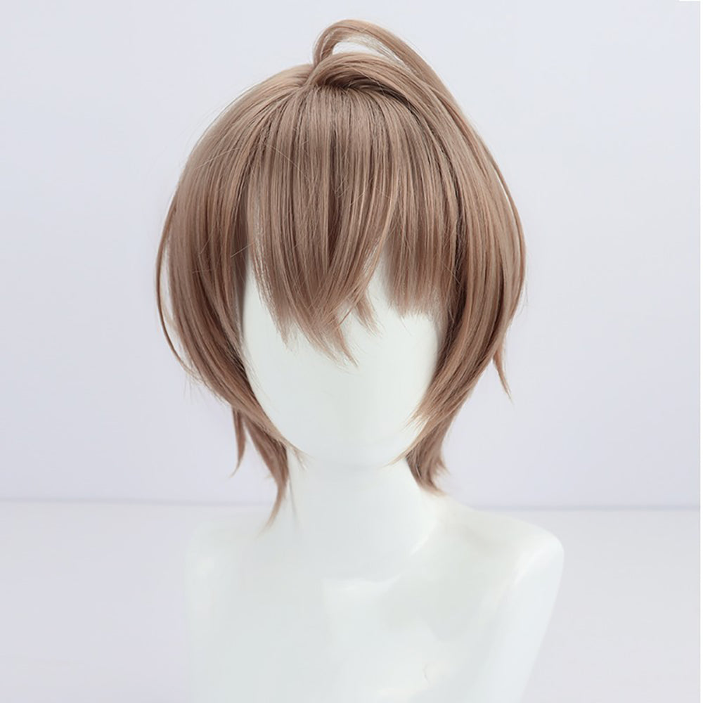 Virtual YouTuber NIJISANJI Kagami Hayato Brown Cosplay Wig
