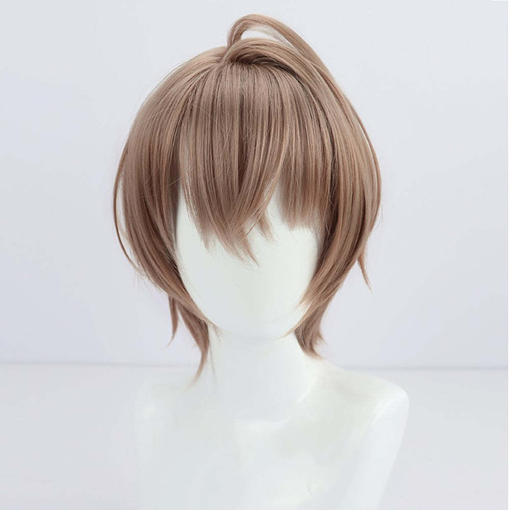 Virtual YouTuber NIJISANJI Kagami Hayato Brown Cosplay Wig