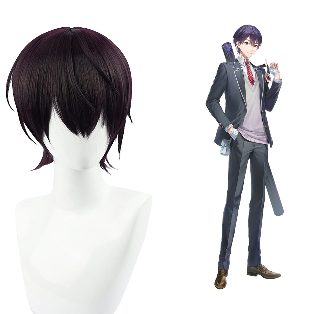 Virtual YouTuber NIJISANJI Kenmochi Toya Black Cosplay Wig