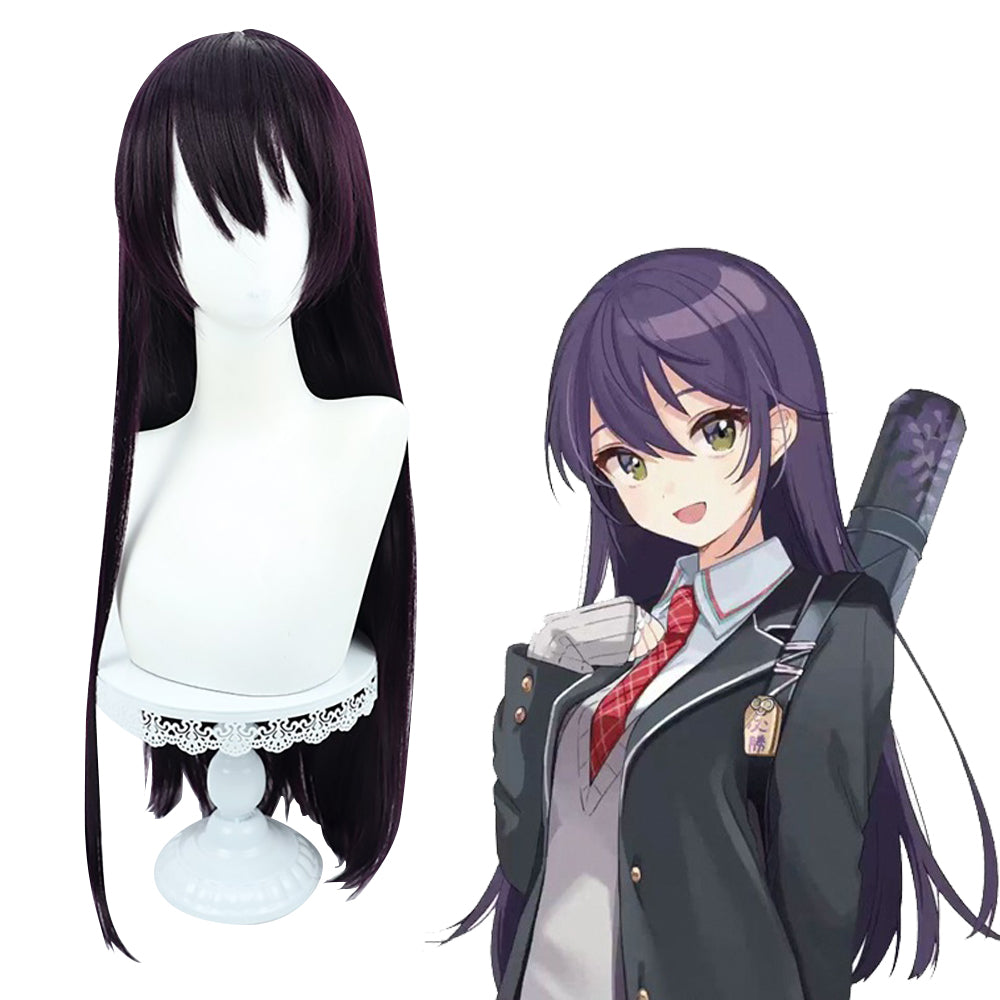 Virtual YouTuber NIJISANJI Kenmochi Toya Female Black Cosplay Wig-Cosplay Instrumentality Project