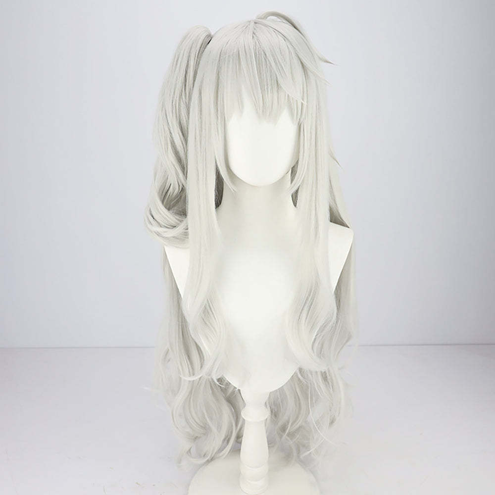 Virtual YouTuber NIJISANJI Kuzuha Female Silver Cosplay Wig-Cosplay Instrumentality Project