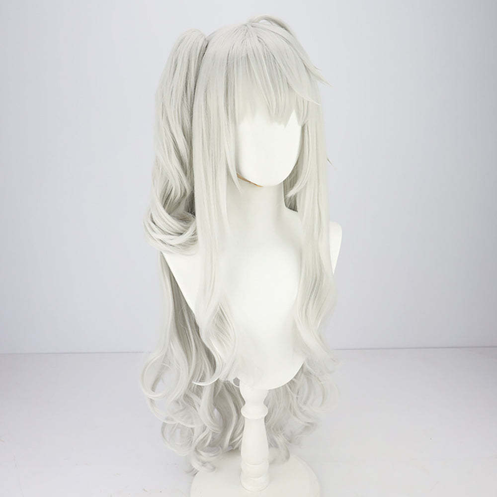 Virtual YouTuber NIJISANJI Kuzuha Female Silver Cosplay Wig-Cosplay Instrumentality Project