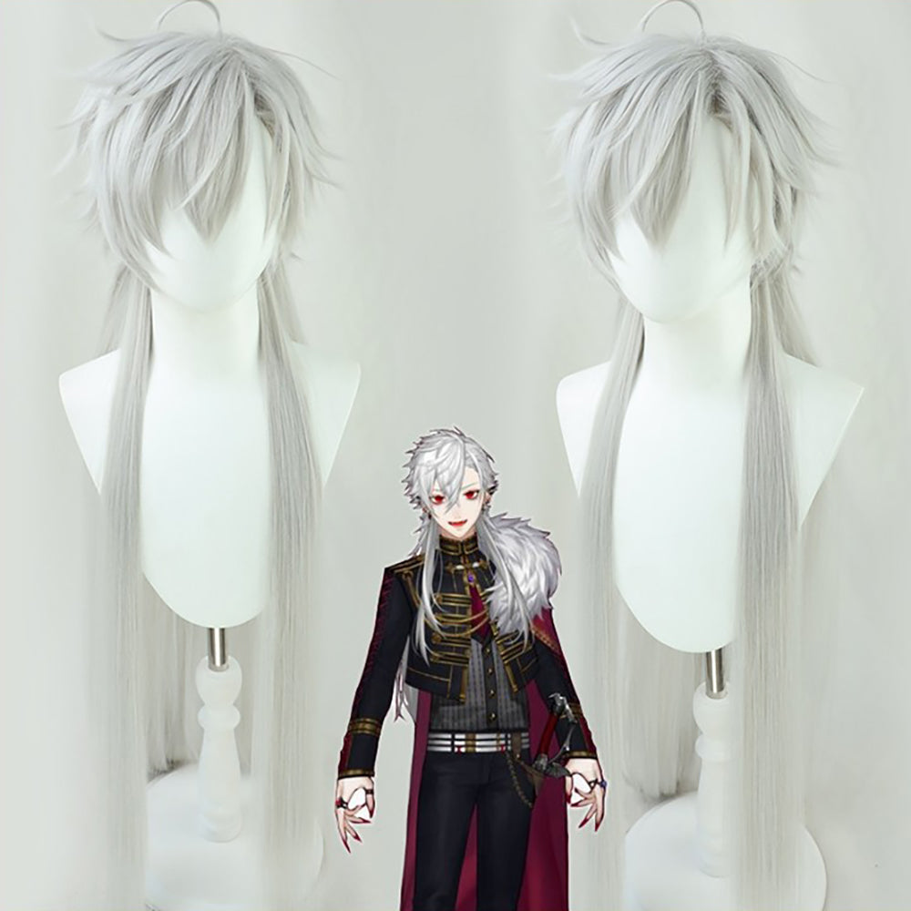 Virtual YouTuber NIJISANJI Kuzuha Silver Cosplay Wig