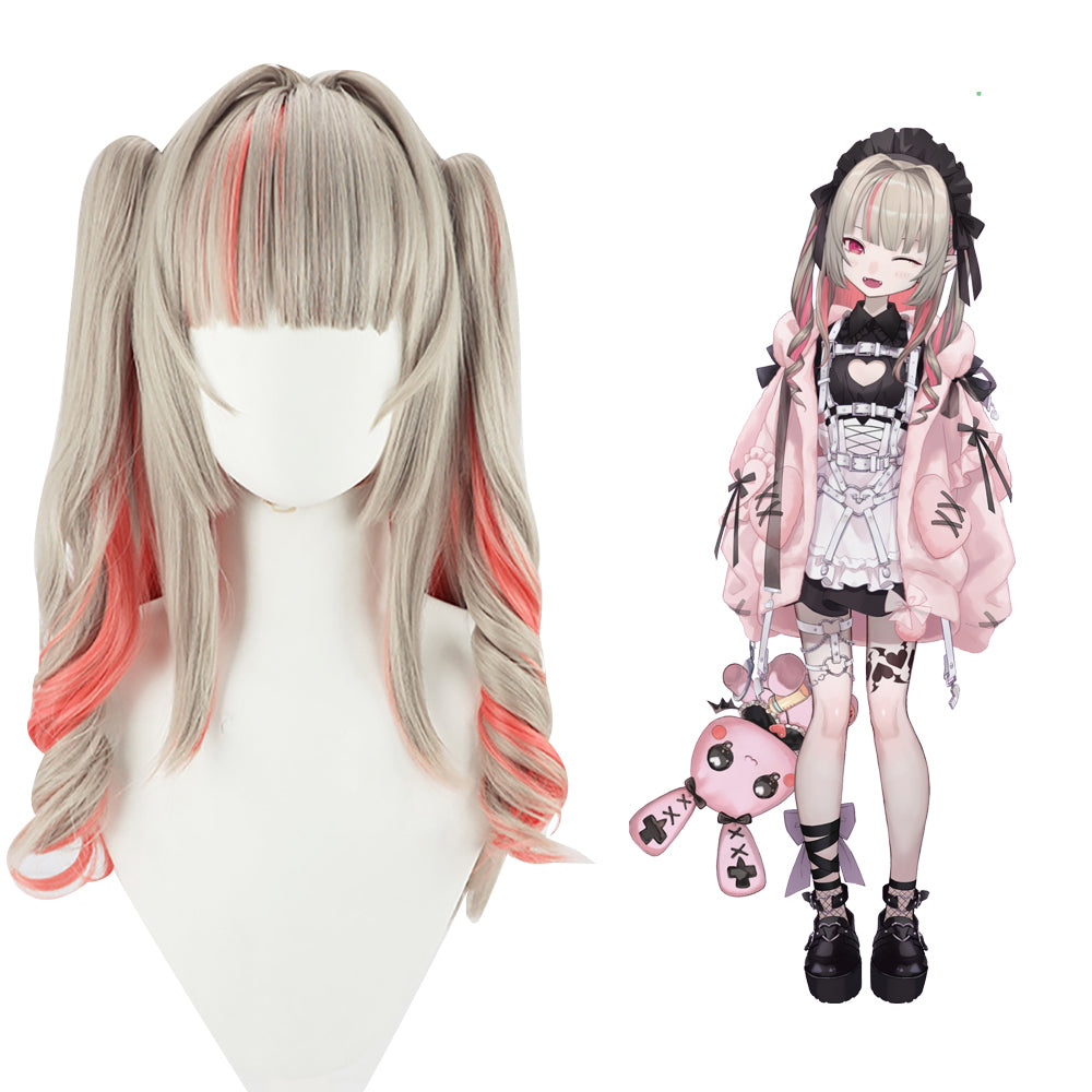 Virtual YouTuber NIJISANJI Makaino Ririmu Brown Cosplay Wig