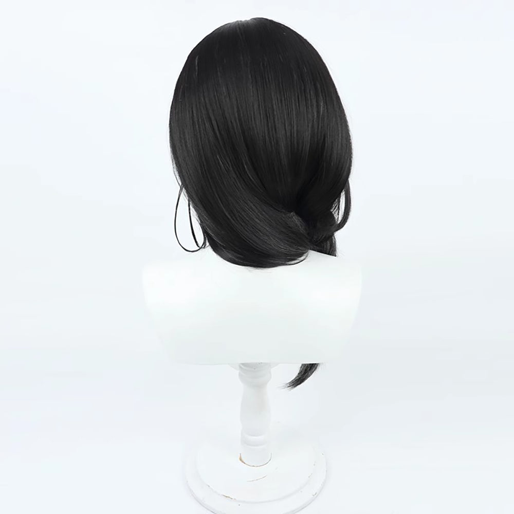 Virtual YouTuber NIJISANJI Shirayuki Tomoe Black Cosplay Wig