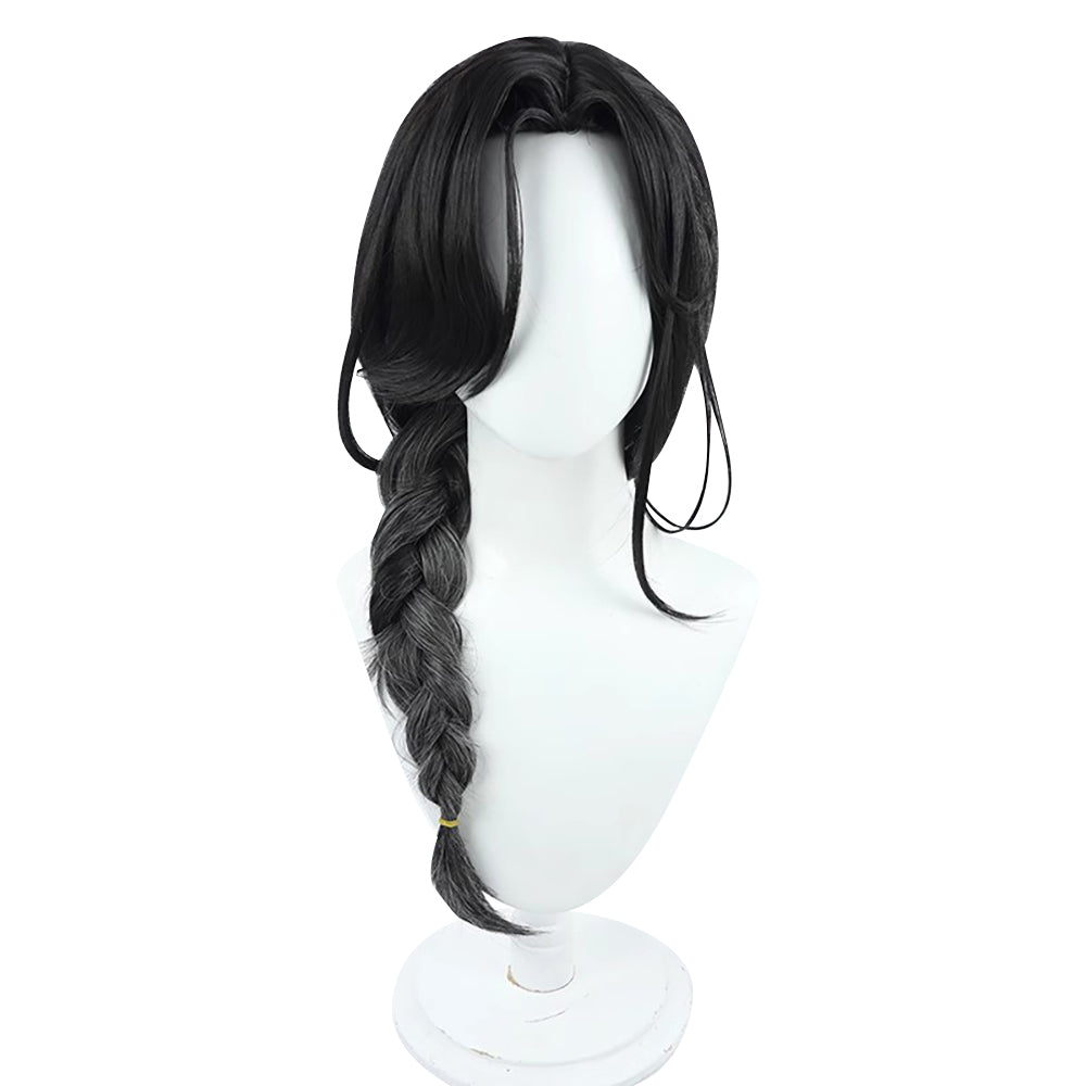 Virtual YouTuber NIJISANJI Shirayuki Tomoe Black Cosplay Wig