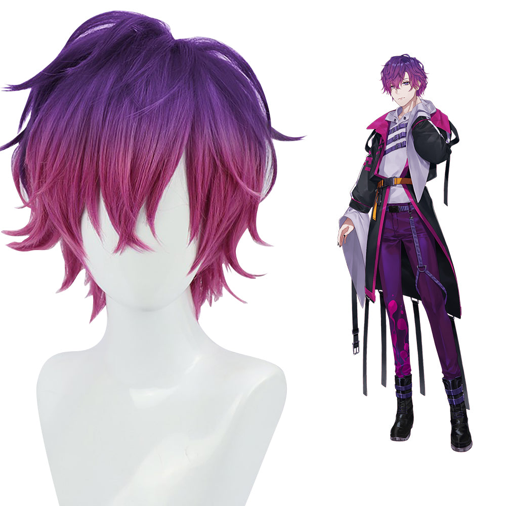 Virtual YouTuber NIJISANJI Uki Violeta Purple Cosplay Wig