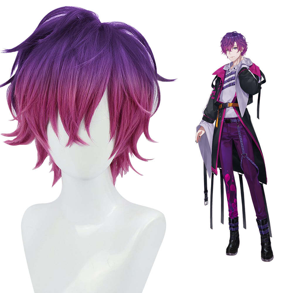 Virtual YouTuber NIJISANJI Uki Violeta Purple Cosplay Wig