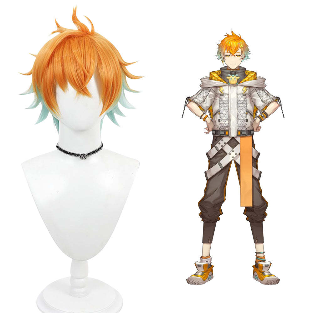 Virtual YouTuber NIJISANJI Usami Rito Orange Cosplay Wig-Cosplay Instrumentality Project