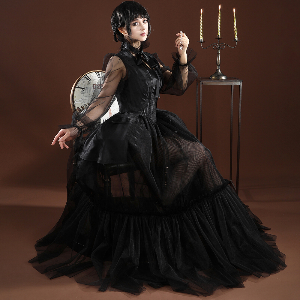 Wednesday Season 2 Addams Wednesday's Dresses Cosplay Costume