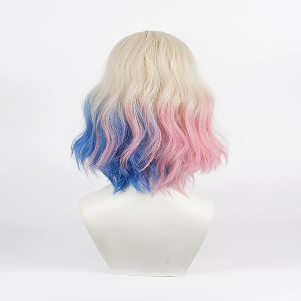 Wednesday The Addams Family Enid Sinclair Golden Pink Blue Cosplay Wig