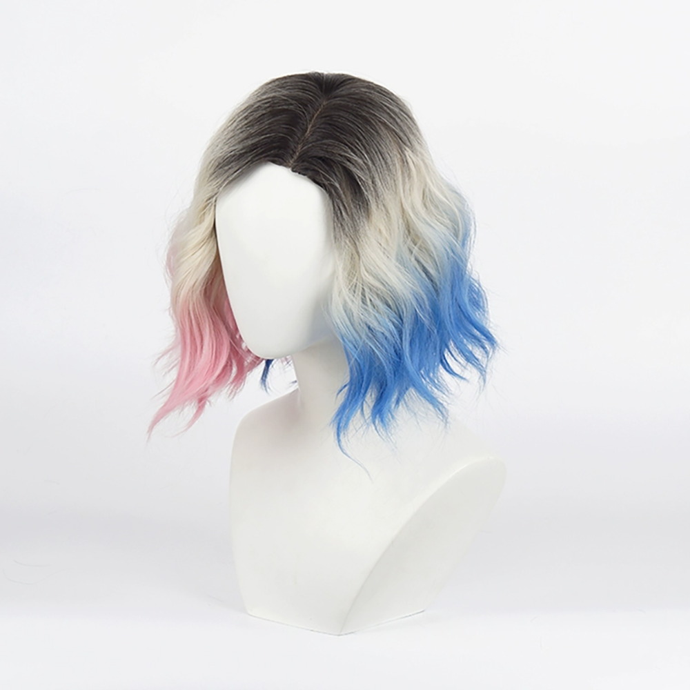 Wednesday The Addams Family Enid Sinclair Golden Pink Blue Cosplay Wig