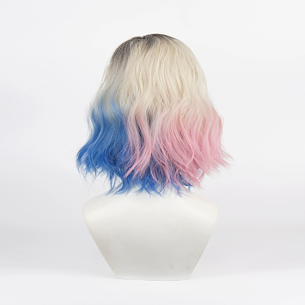 Wednesday The Addams Family Enid Sinclair Golden Pink Blue Cosplay Wig