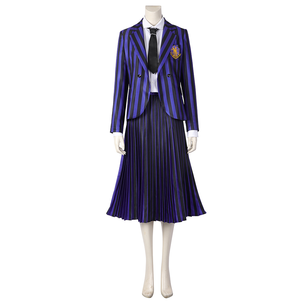 Wednesday The Addams Family  Nevermore Academy uniform Enid Sinclair Bianca Barclay Cosplay Costume