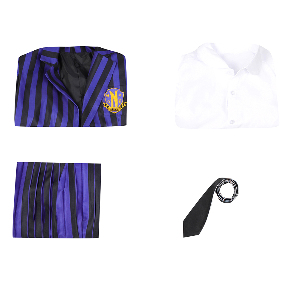 Wednesday The Addams Family  Nevermore Academy uniform Enid Sinclair Bianca Barclay Cosplay Costume