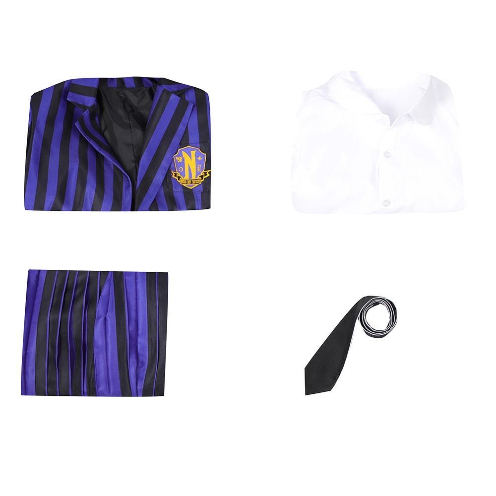 Wednesday The Addams Family  Nevermore Academy uniform Enid Sinclair Bianca Barclay Cosplay Costume