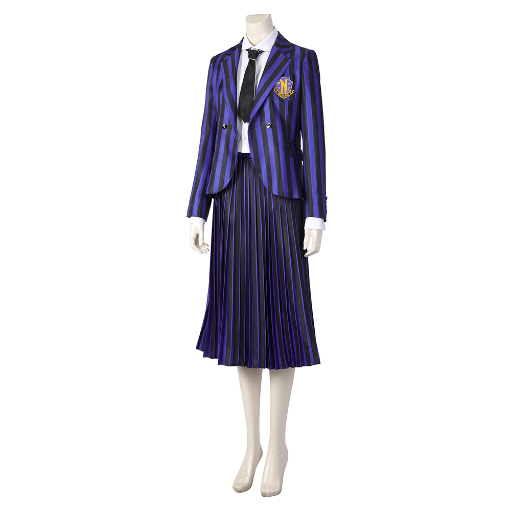 Wednesday The Addams Family  Nevermore Academy uniform Enid Sinclair Bianca Barclay Cosplay Costume