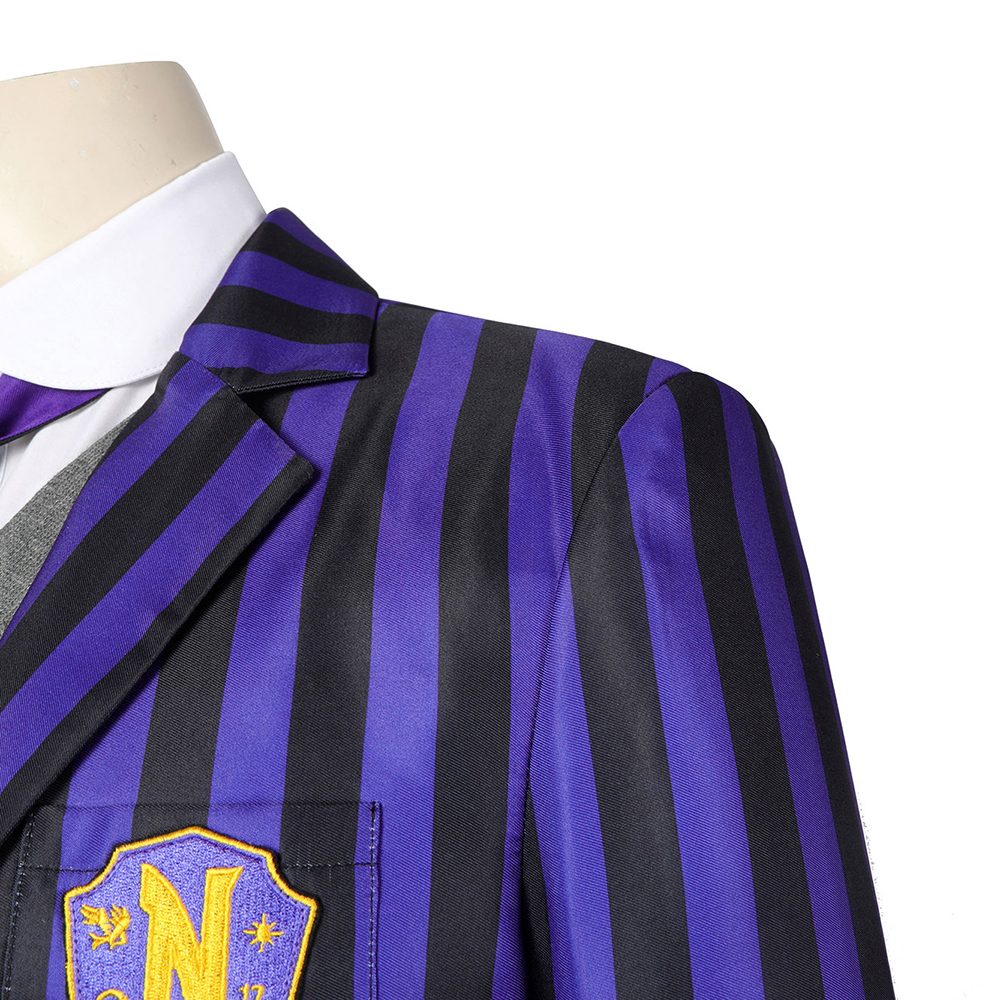 Wednesday The Addams Family  Nevermore Academy uniform Eugene Otinger Cosplay Costume