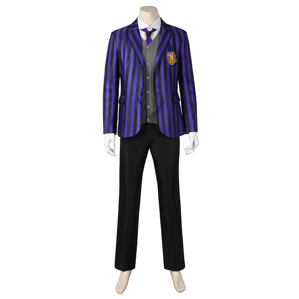 Wednesday The Addams Family  Nevermore Academy uniform Eugene Otinger Cosplay Costume