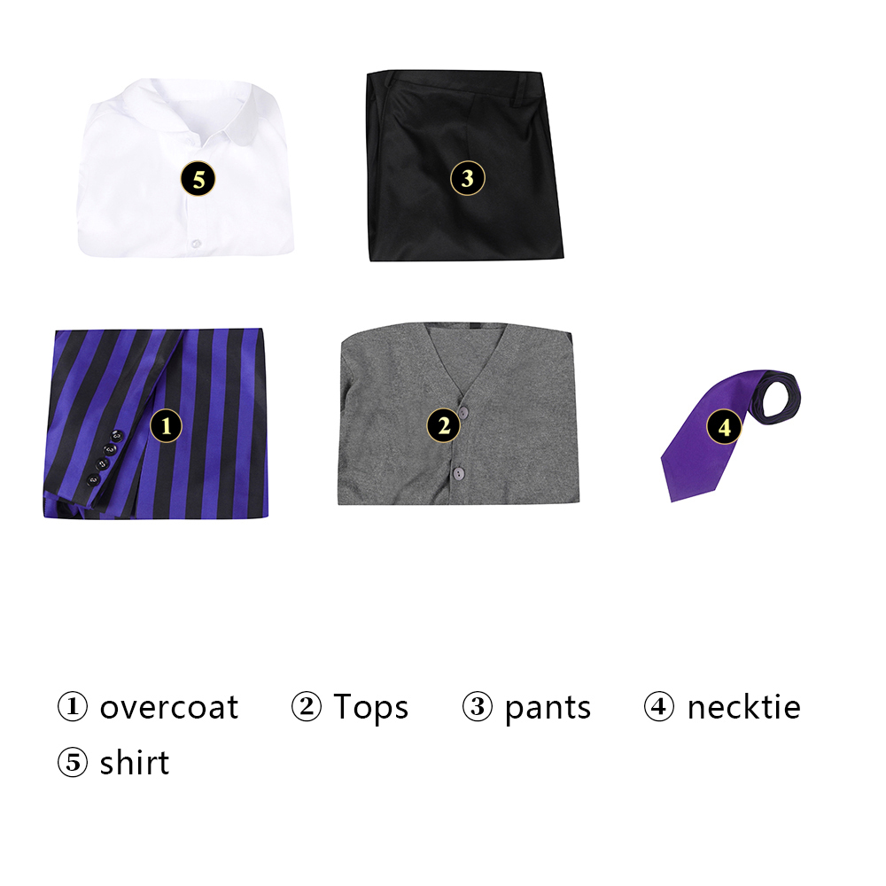 Wednesday The Addams Family  Nevermore Academy uniform Eugene Otinger Cosplay Costume