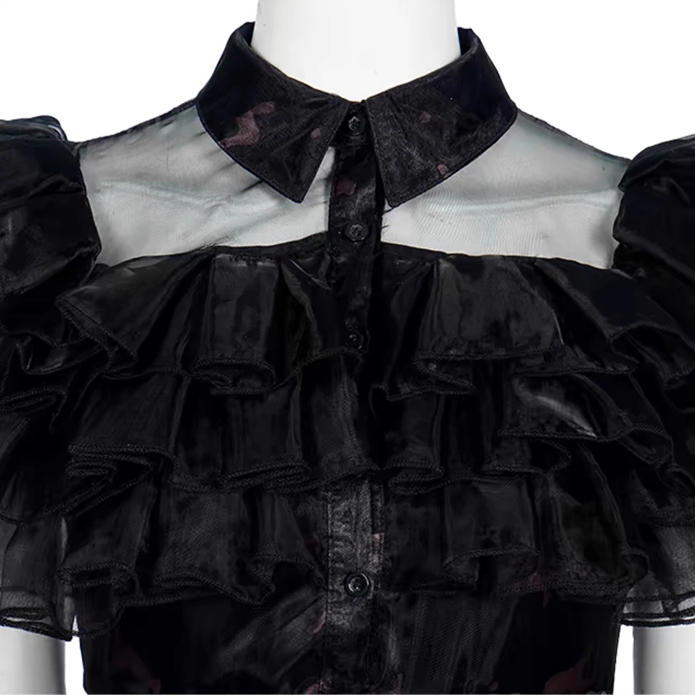 Wednesday The Addams Family Wednesday Ball Gown Dress Cosplay Costume