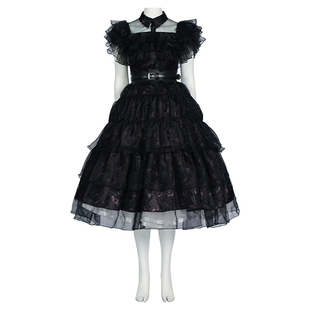 Wednesday The Addams Family Wednesday Ball Gown Dress Cosplay Costume