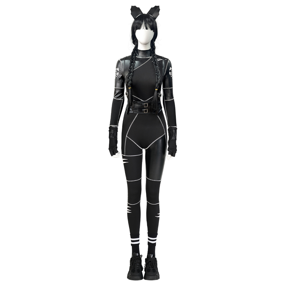 Wednesday The Addams Family Wednesday Cat Jumpsuit Cosplay Costume