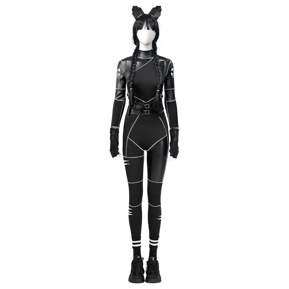 Wednesday The Addams Family Wednesday Cat Jumpsuit Cosplay Costume