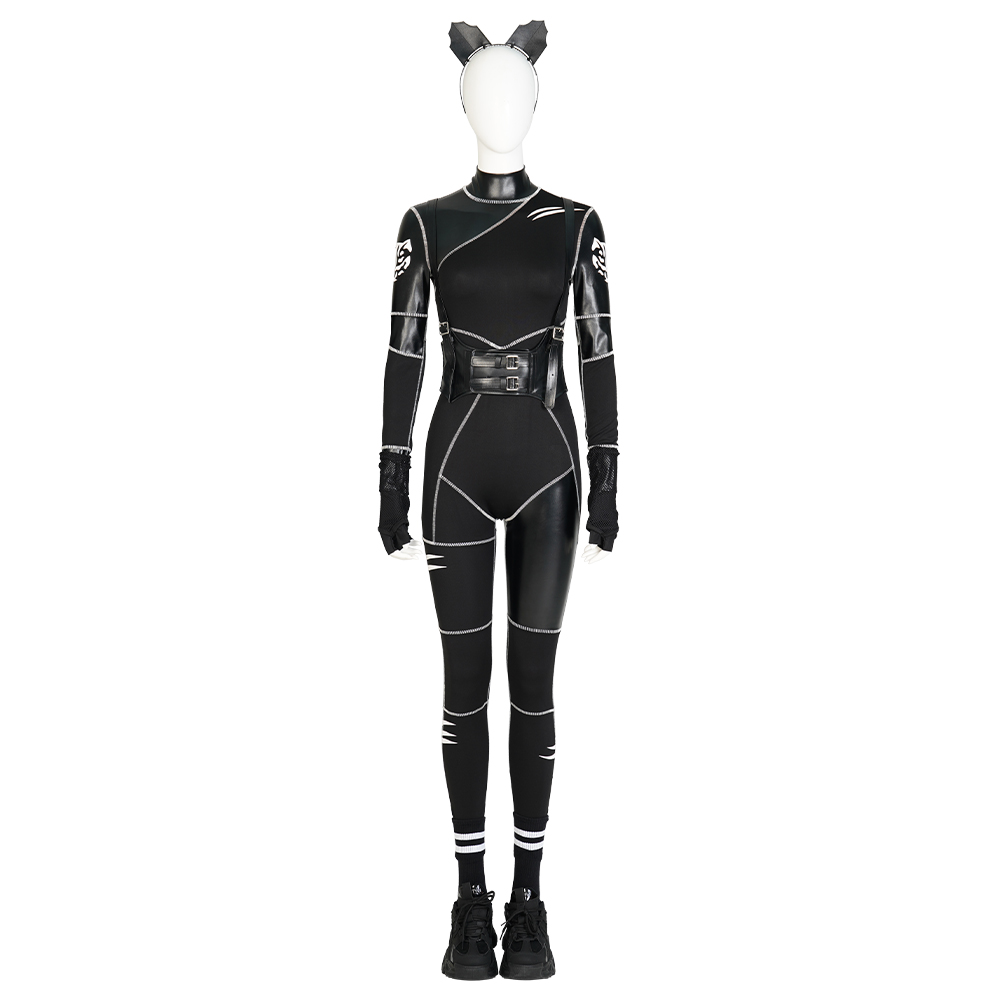 Wednesday The Addams Family Wednesday Cat Jumpsuit Cosplay Costume