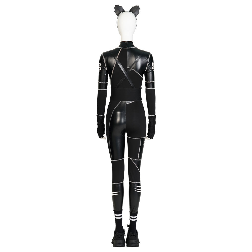 Wednesday The Addams Family Wednesday Cat Jumpsuit Cosplay Costume