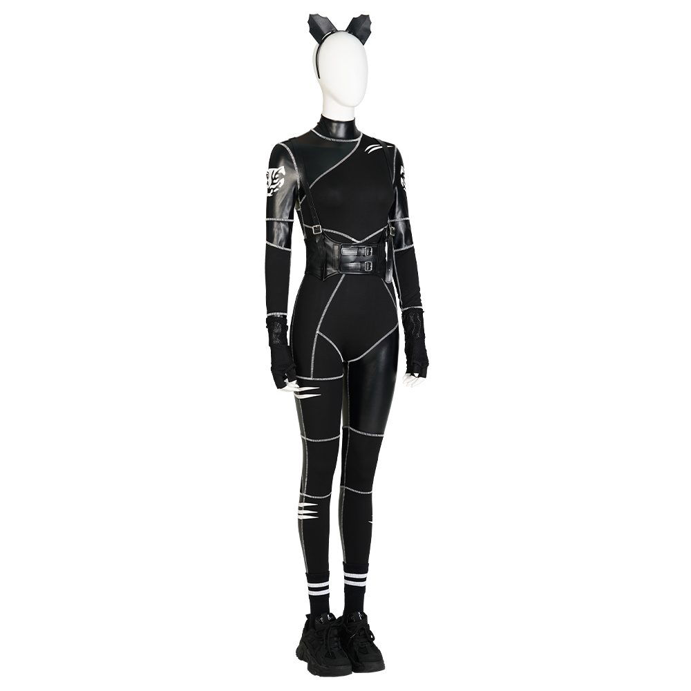 Wednesday The Addams Family Wednesday Cat Jumpsuit Cosplay Costume