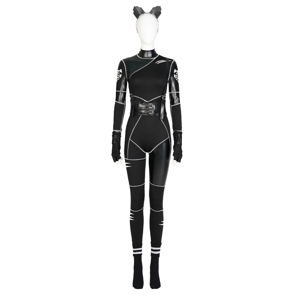 Wednesday The Addams Family Wednesday Cat Jumpsuit Cosplay Costume
