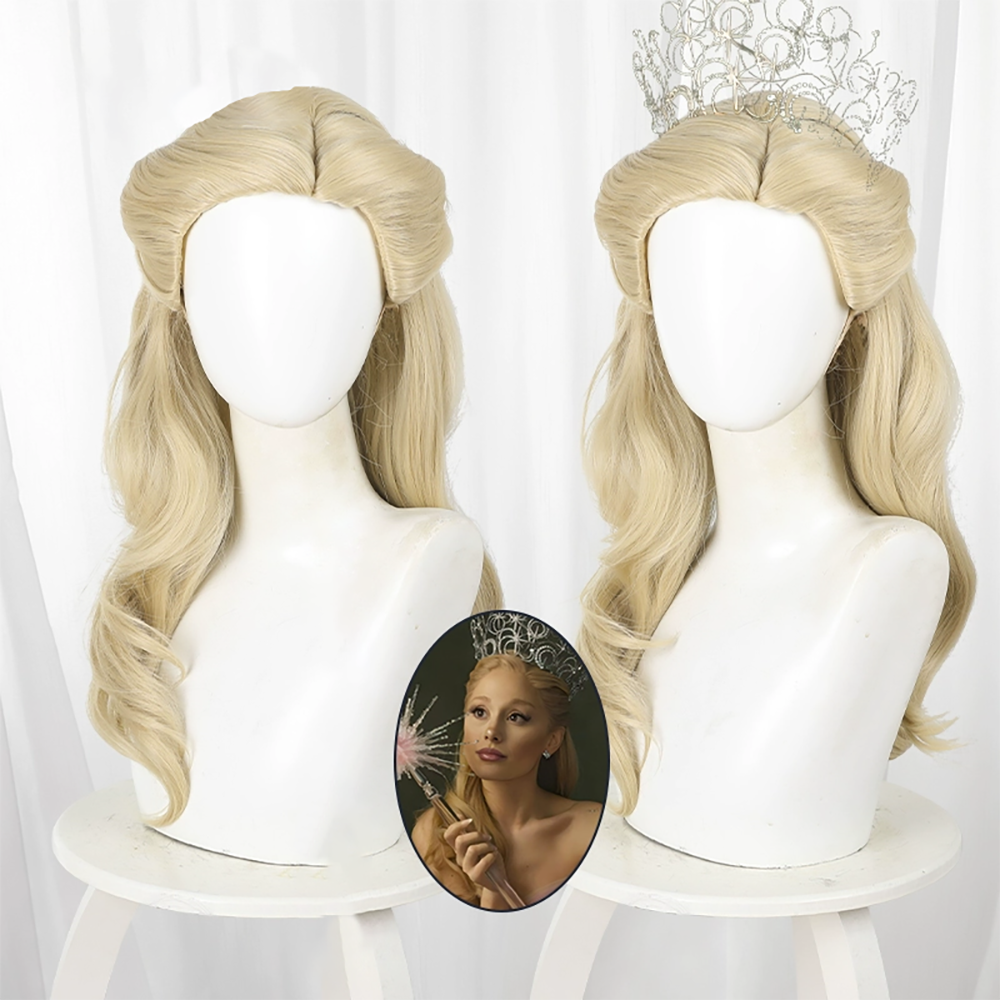 Wicked (2024) Glinda Blonde Cosplay Wig