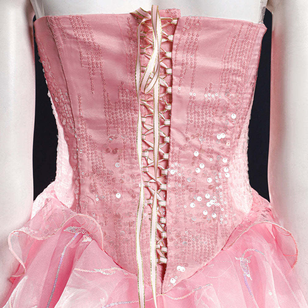 Wicked (2024) Glinda Cosplay Costume-Cosplay Instrumentality Project