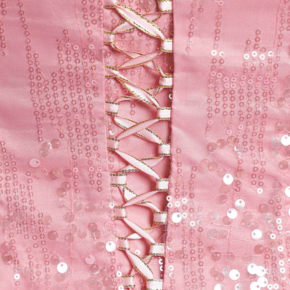 Wicked (2024) Glinda Cosplay Costume-Cosplay Instrumentality Project