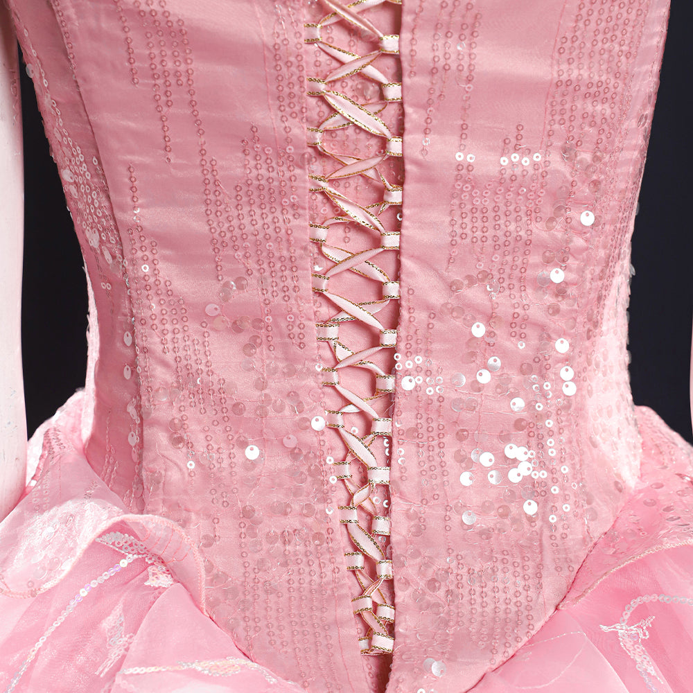Wicked (2024) Glinda Cosplay Costume-Cosplay Instrumentality Project