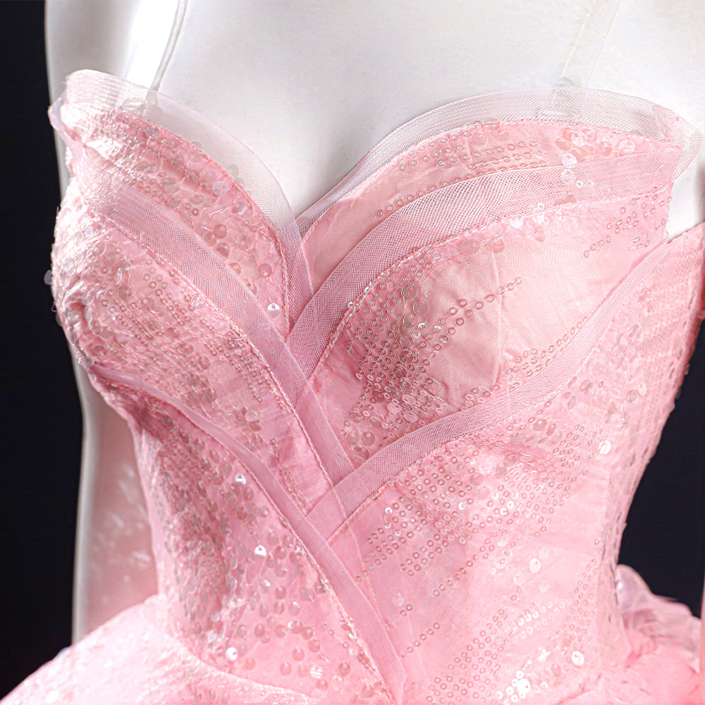 Wicked (2024) Glinda Cosplay Costume-Cosplay Instrumentality Project