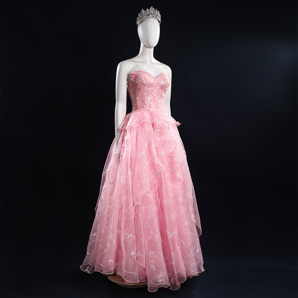 Wicked (2024) Glinda Cosplay Costume-Cosplay Instrumentality Project