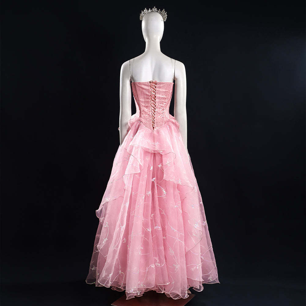 Wicked (2024) Glinda Cosplay Costume-Cosplay Instrumentality Project