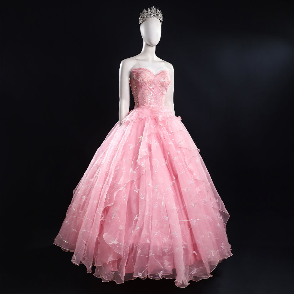 Wicked (2024) Glinda Cosplay Costume-Cosplay Instrumentality Project