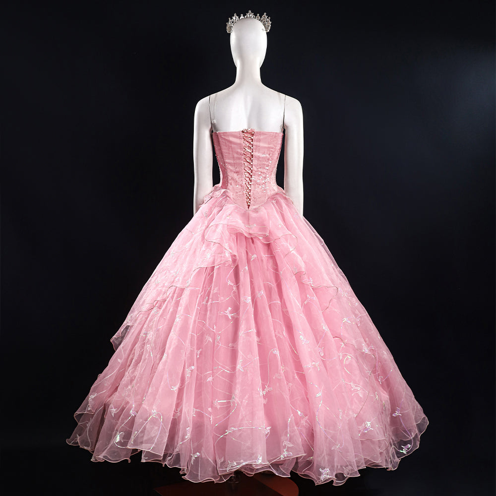 Wicked (2024) Glinda Cosplay Costume-Cosplay Instrumentality Project