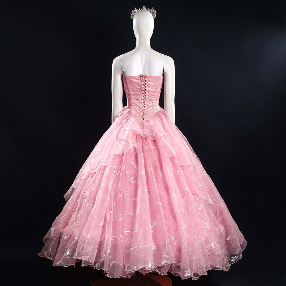 Wicked (2024) Glinda Cosplay Costume-Cosplay Instrumentality Project